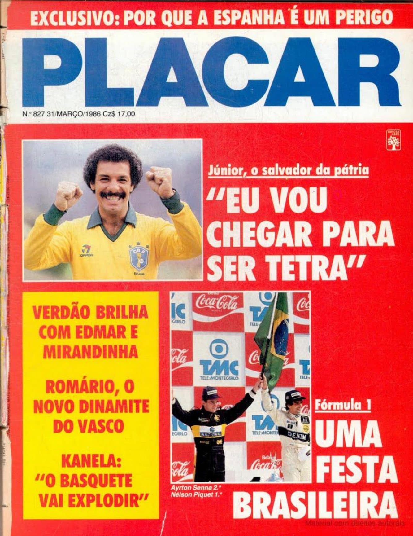 Capa da edição Eu vou chegar para ser tetra da revista PLACAR