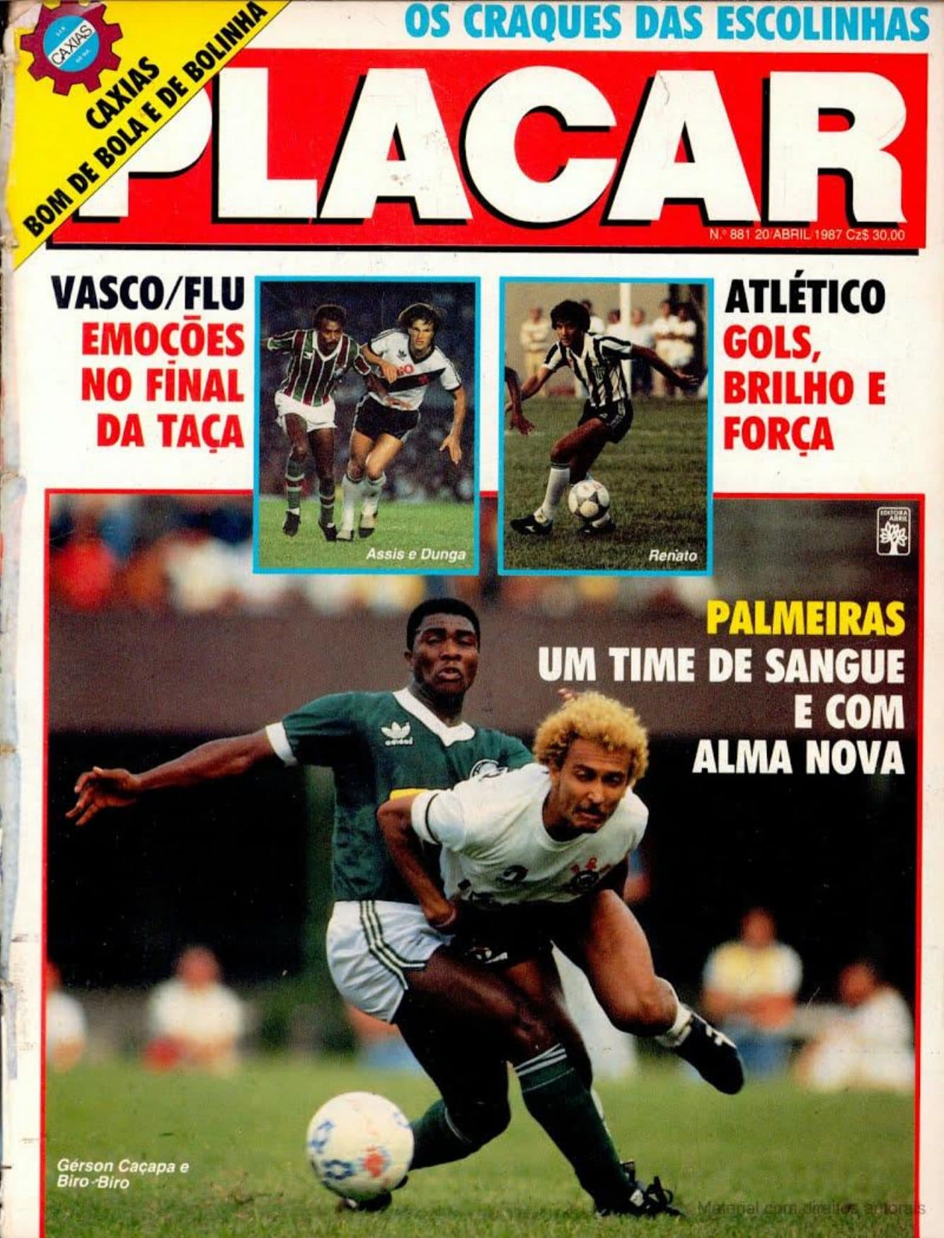 Capa da edição Os Craques das Escolinhas da revista PLACAR