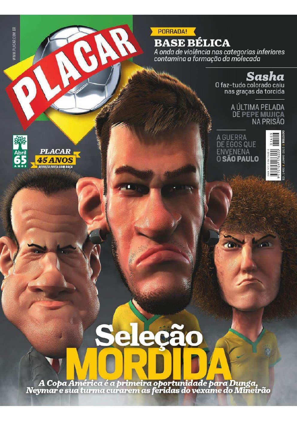Capa da edição (I) da revista PLACAR