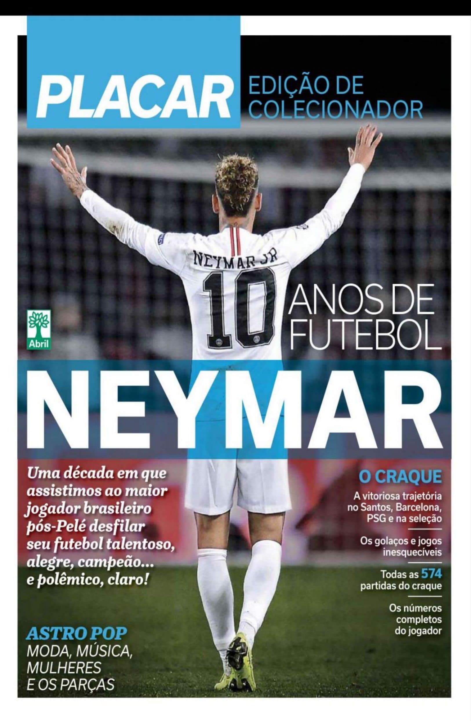 Capa da edição Neymar da revista PLACAR