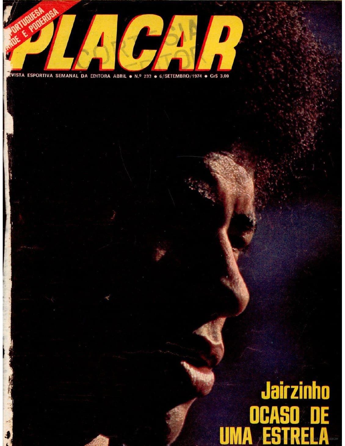 Capa da edição Jairzinho: Ocaso de uma estrela da revista PLACAR