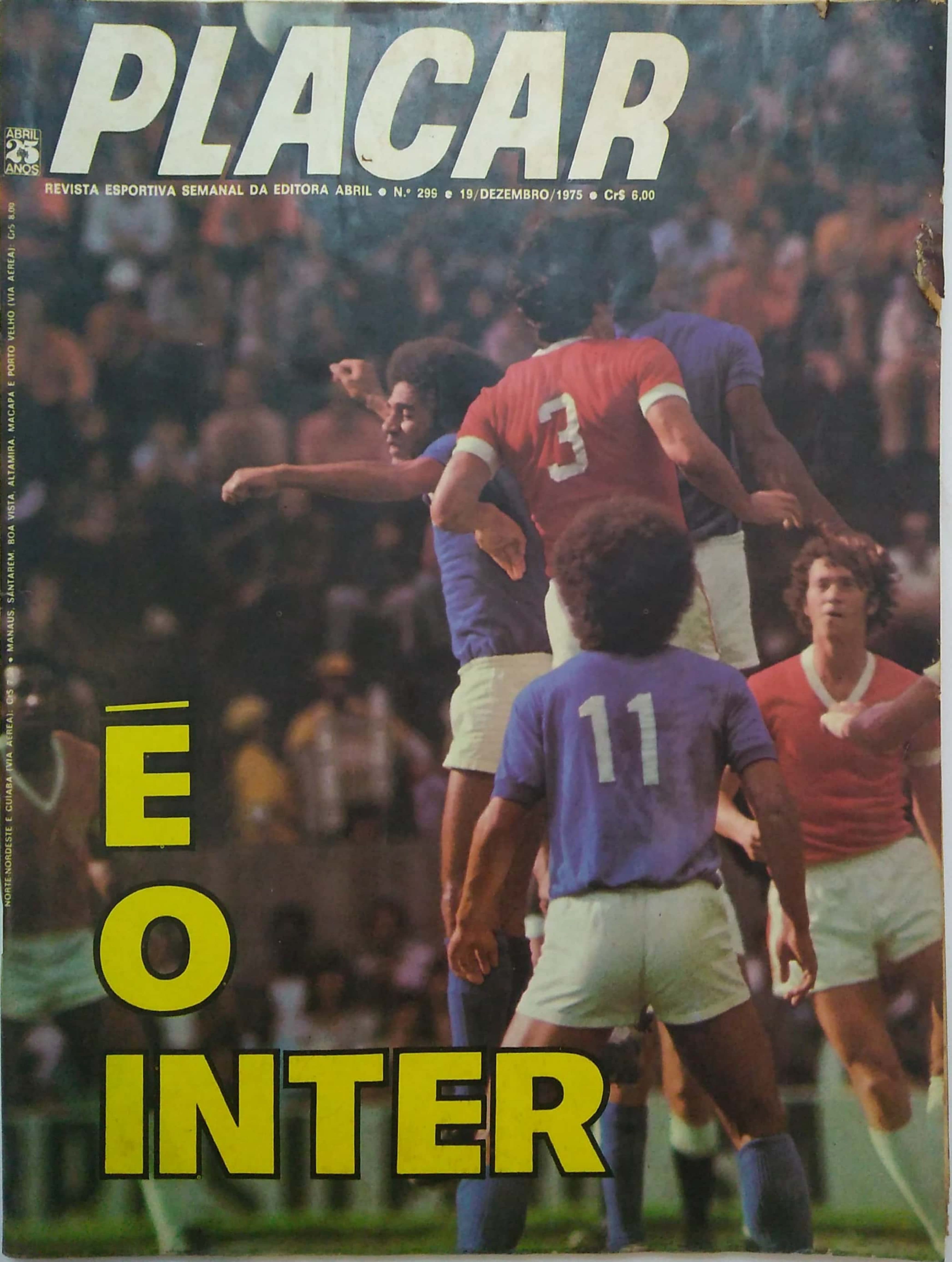 Capa da edição E O INTER da revista PLACAR