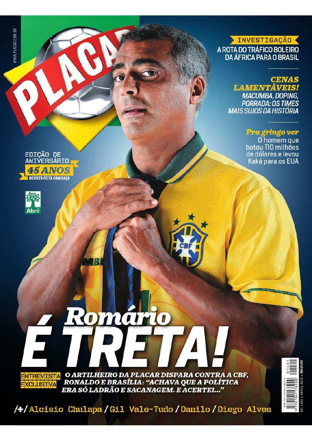 Capa da edição (I) da revista PLACAR