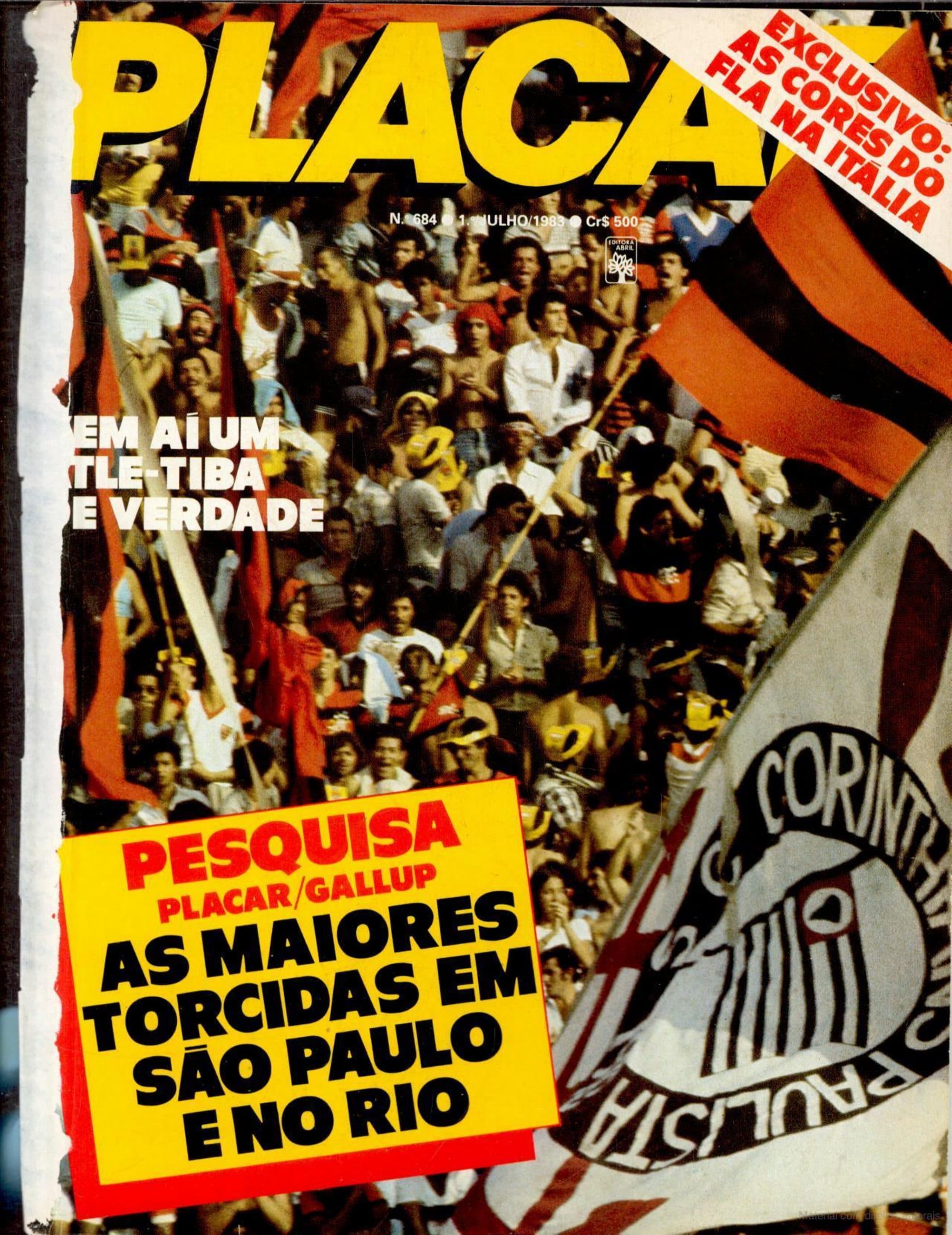 Capa da edição As Maiores Torcidas em São Paulo e no Rio da revista PLACAR