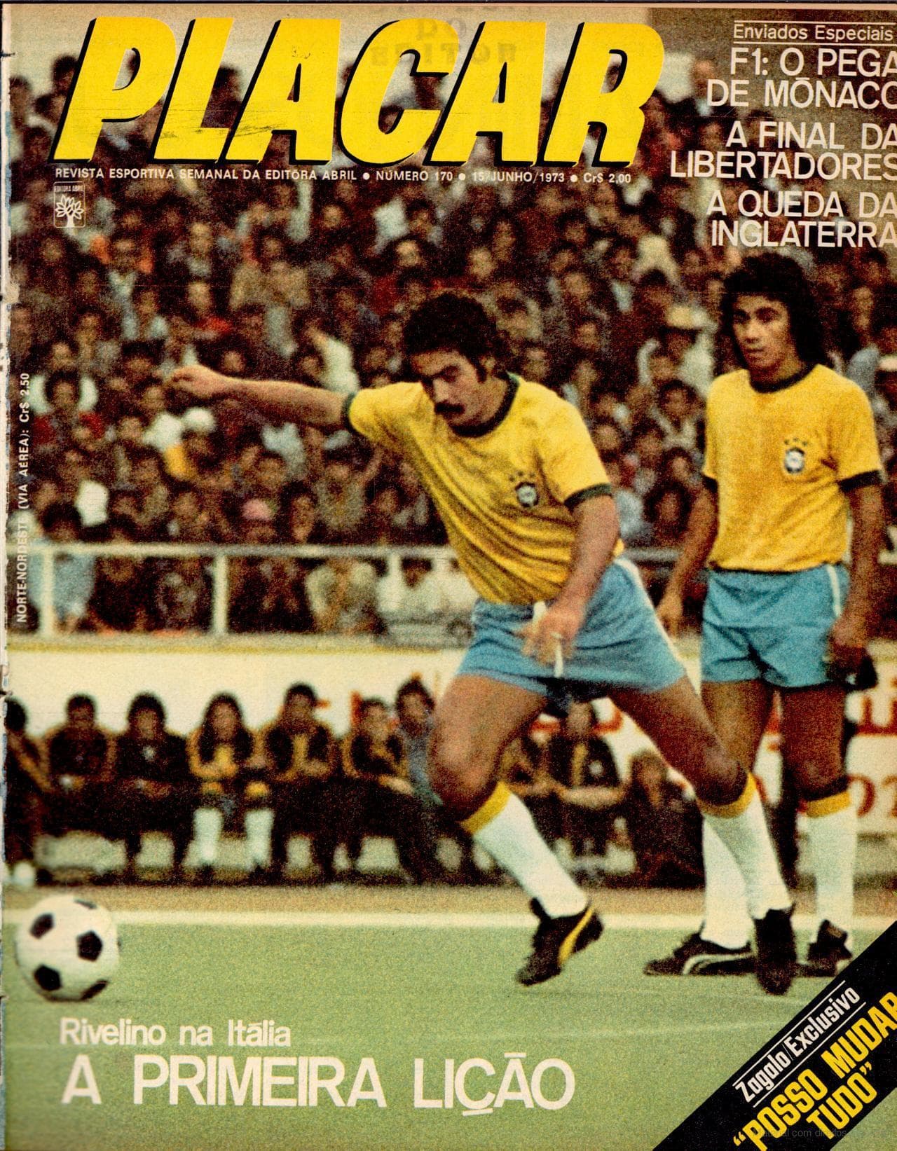 Capa da edição Zagalo Exclusivo: Posso mudar tudo da revista PLACAR