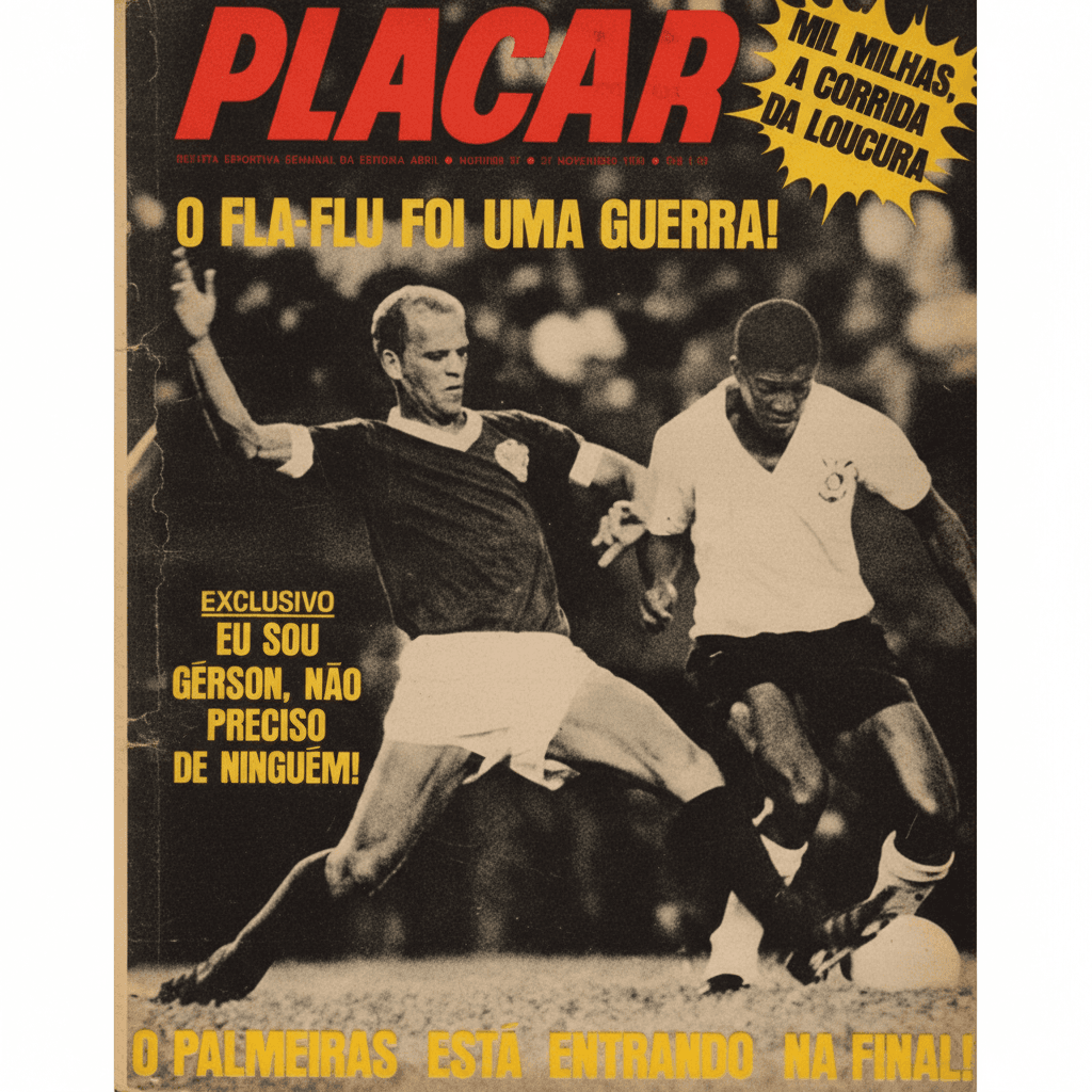 Capa da edição O Fla-Flu foi uma guerra! da revista PLACAR