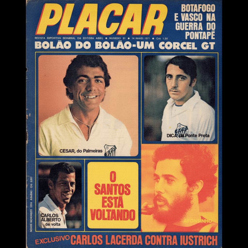 Capa da edição O Santos está voltando da revista PLACAR