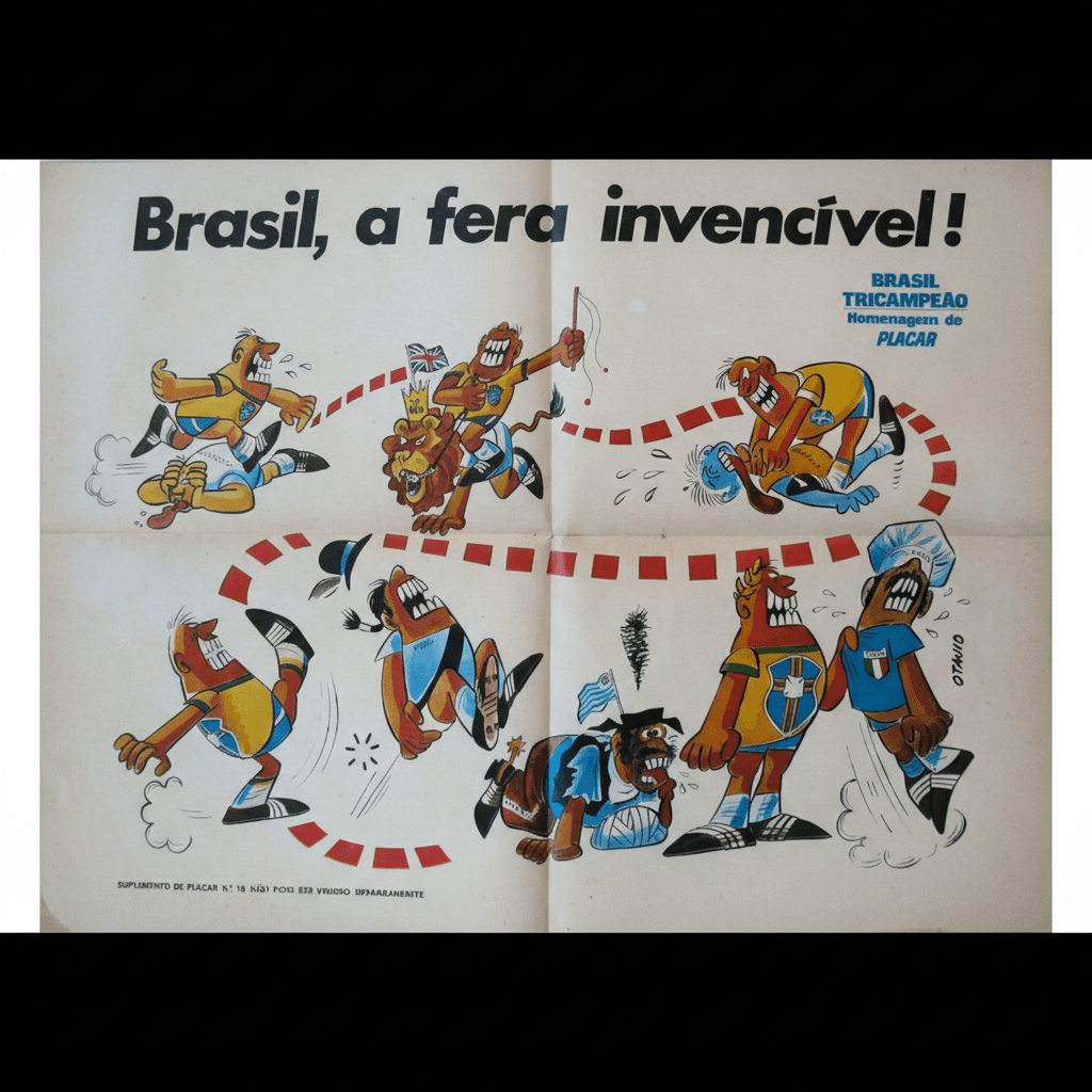 Capa da edição Nº 16 [3-7-70]	suplemento pôster BRASIL, A FERA INVENCÍVEL! / suplemento pôster cortesia de Shell com fotos do Pelé na copa de 70 da revista PLACAR