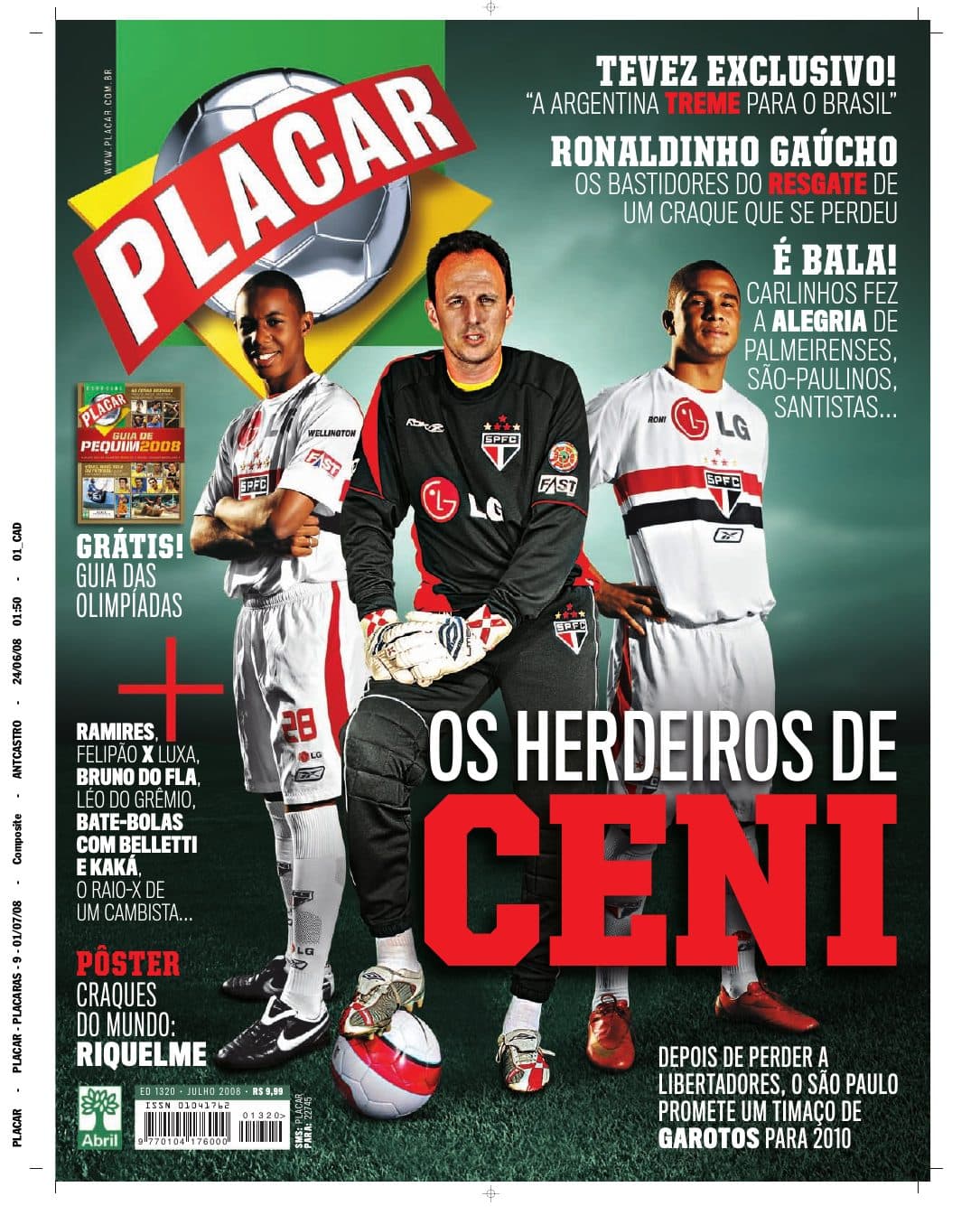Capa da edição Nº 1320 da revista PLACAR