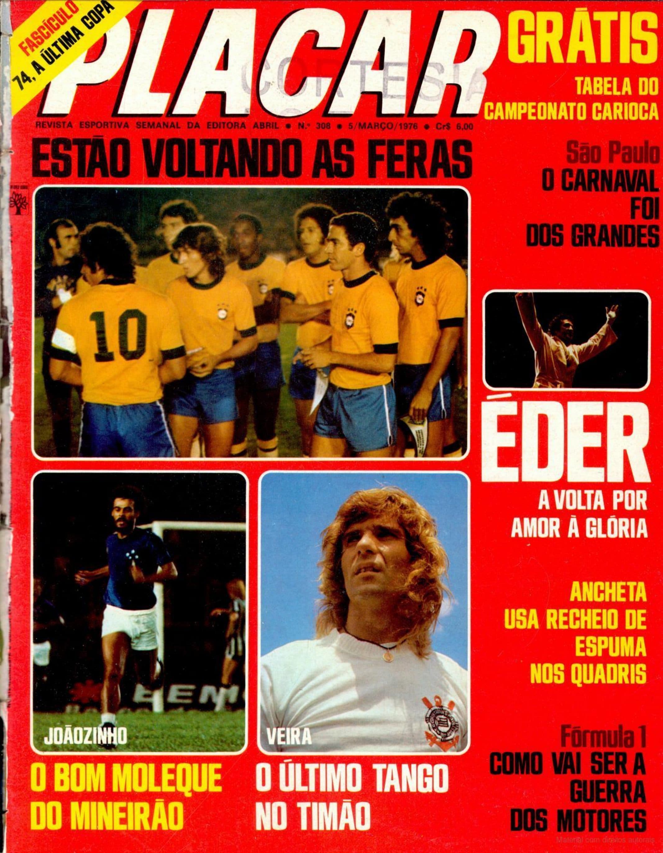 Capa da edição Estão voltando as feras da revista PLACAR