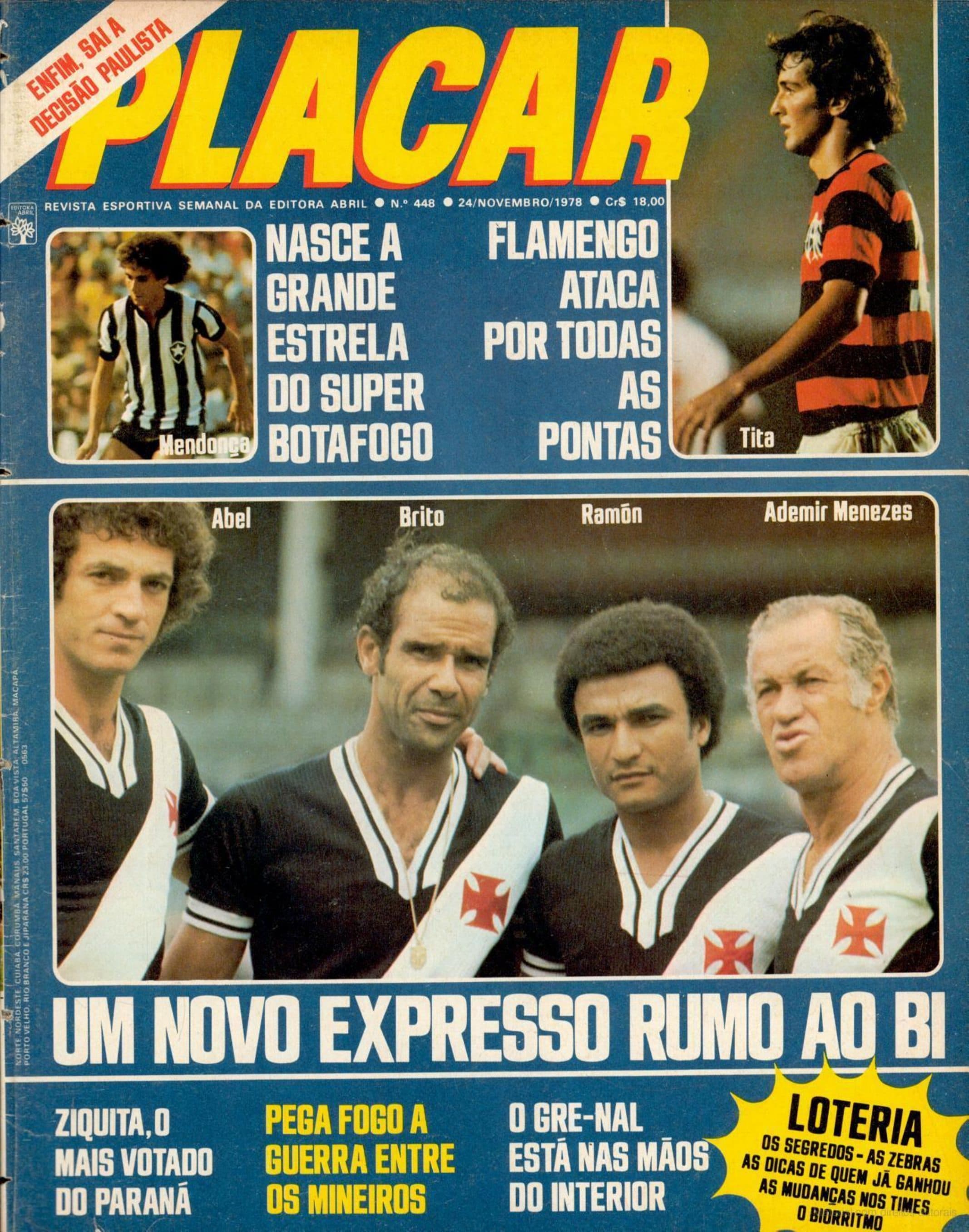 Capa da edição Um novo expresso rumo ao bi da revista PLACAR