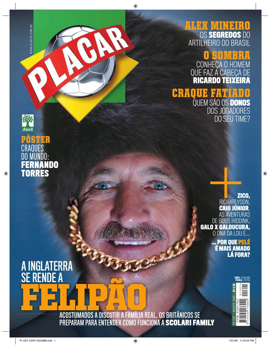 Capa da edição Nº 1321 da revista PLACAR