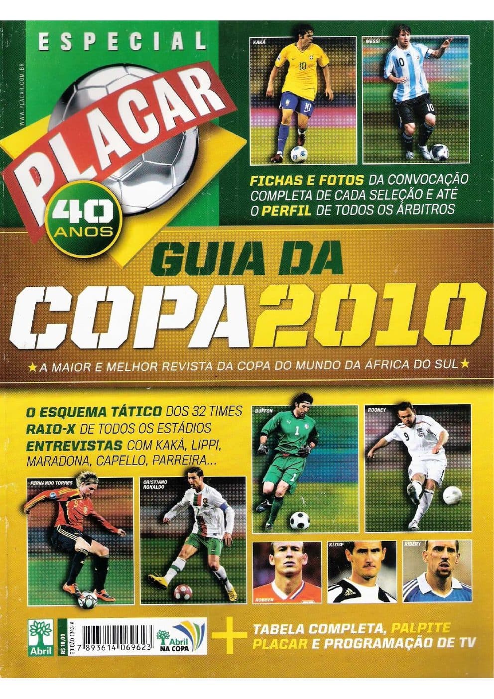 Capa da edição 2010-EDIÇÃO GUIA CM da revista PLACAR