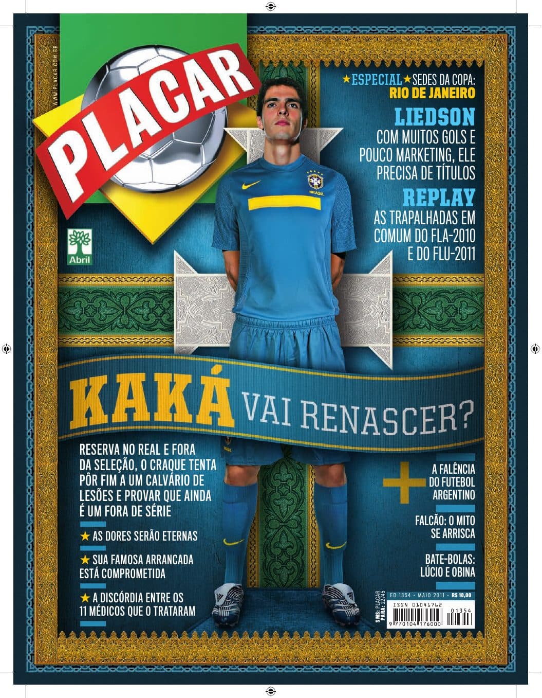 Capa da edição Nº 1354 da revista PLACAR