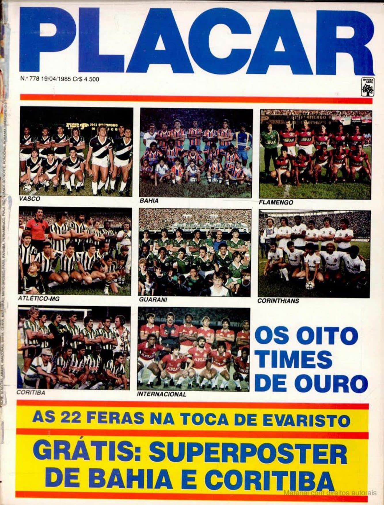 Capa da edição Nº 778 da revista PLACAR