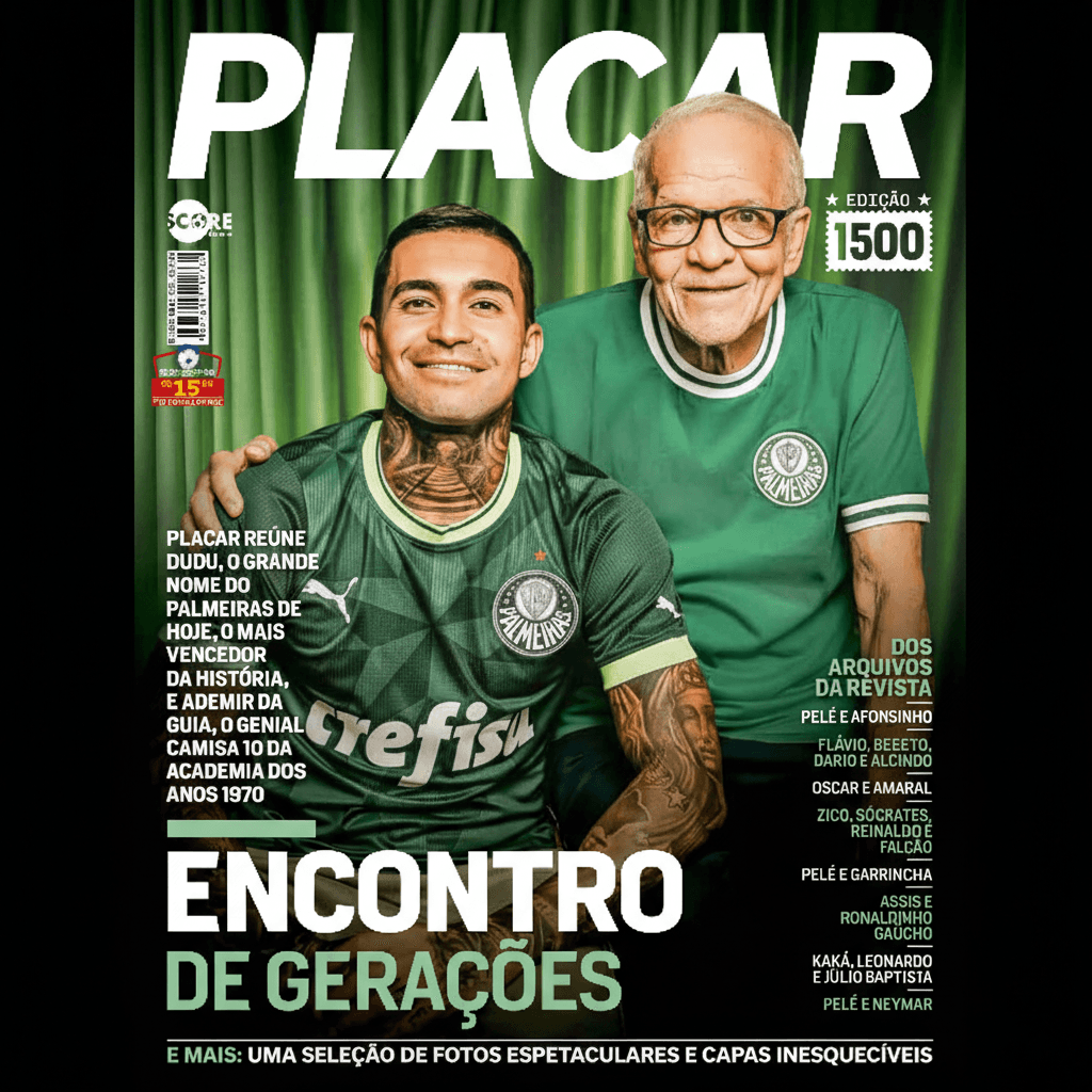 Capa da edição A arte do encontro da revista PLACAR