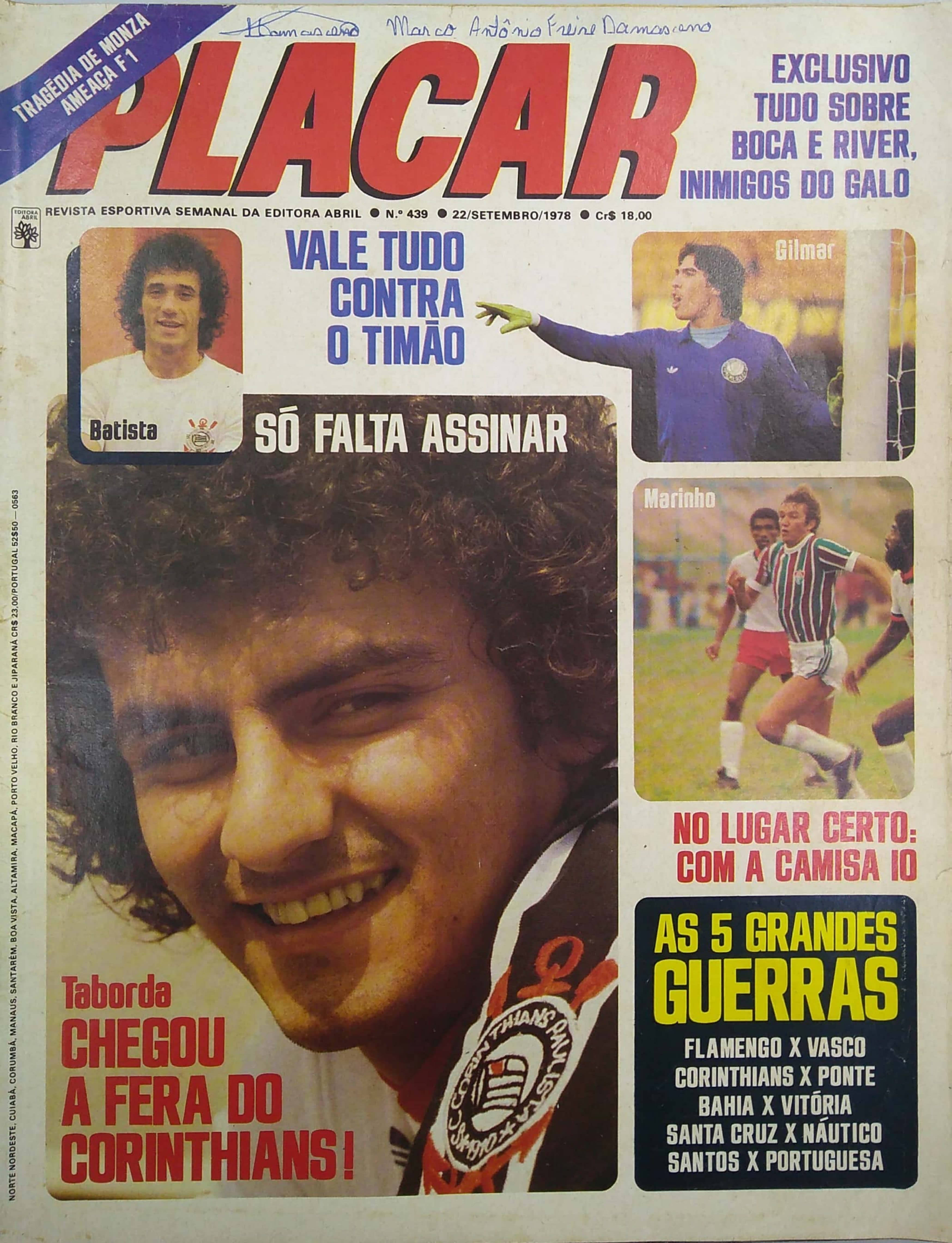 Capa da edição Chegou a fera do Corinthians! da revista PLACAR