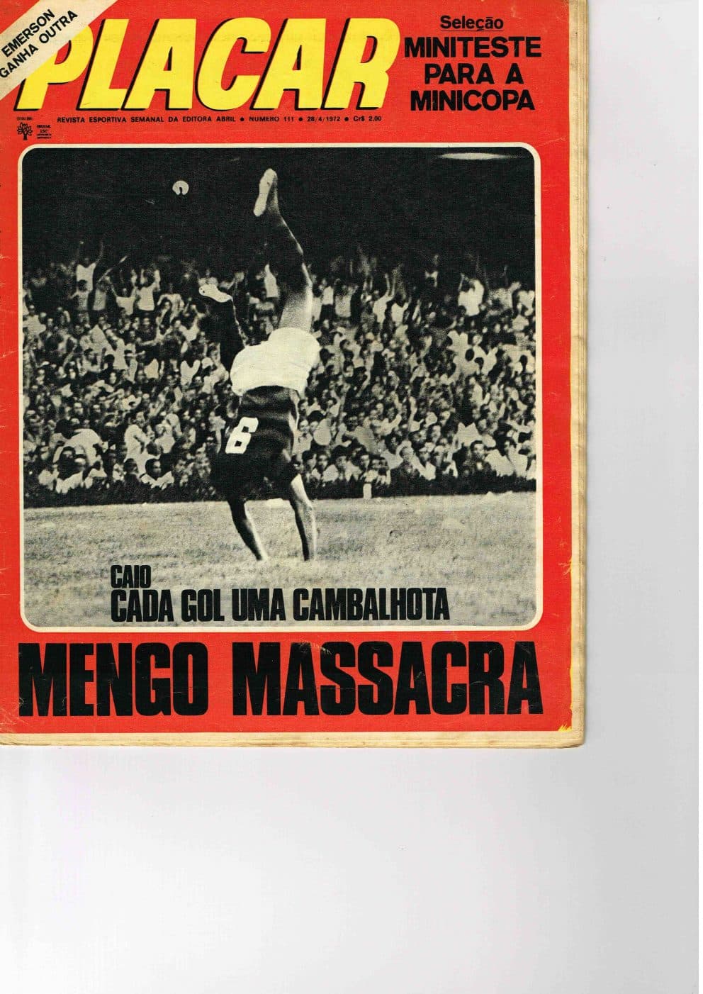 Capa da edição Mengo Massacra da revista PLACAR