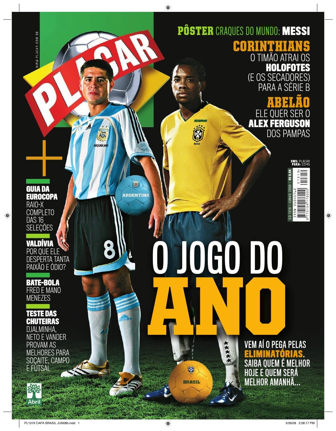 Capa da edição Nº 1319 da revista PLACAR