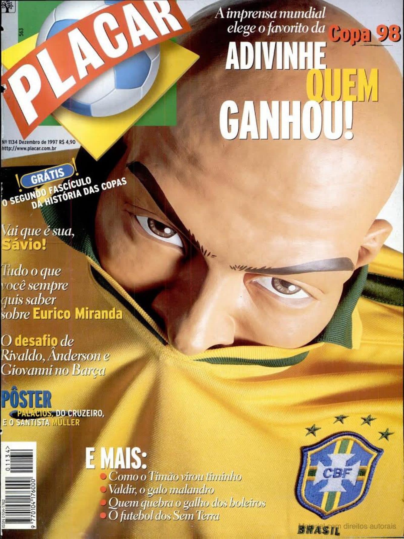 Capa da edição Nº 1134 da revista PLACAR