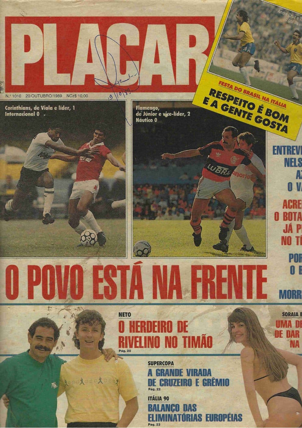 Capa da edição Nº 1010 da revista PLACAR