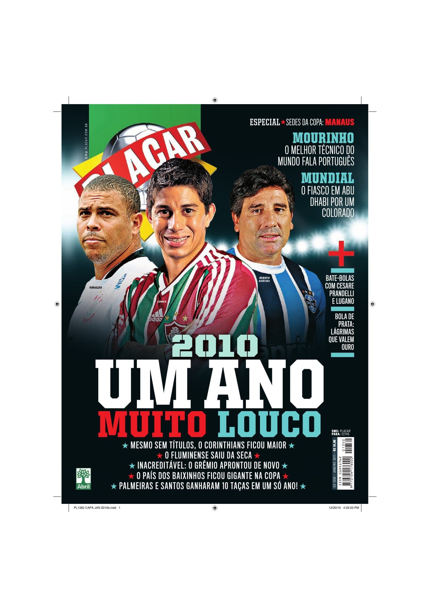 Capa da edição Nº 1350 da revista PLACAR