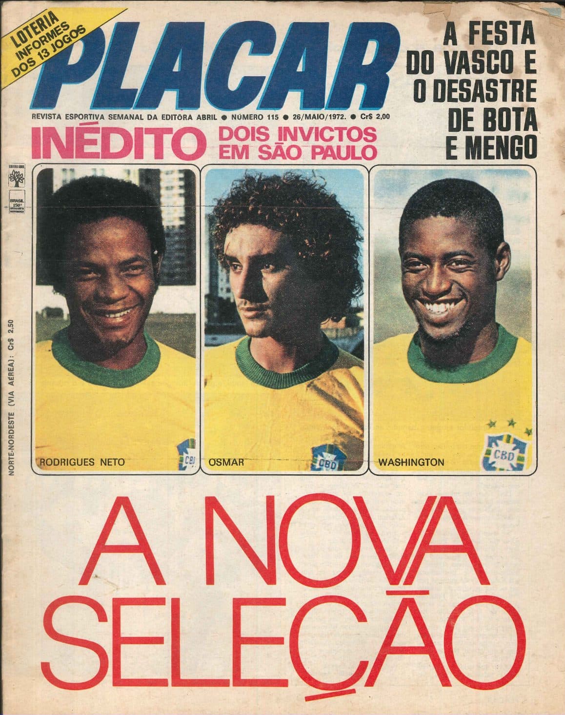 Capa da edição A Nova Seleção da revista PLACAR