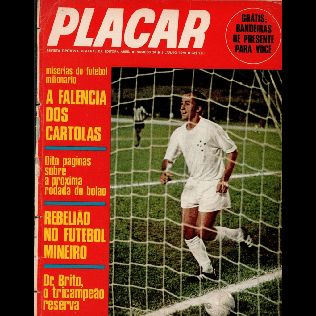 Capa da edição Miserias do futebol milionário da revista PLACAR