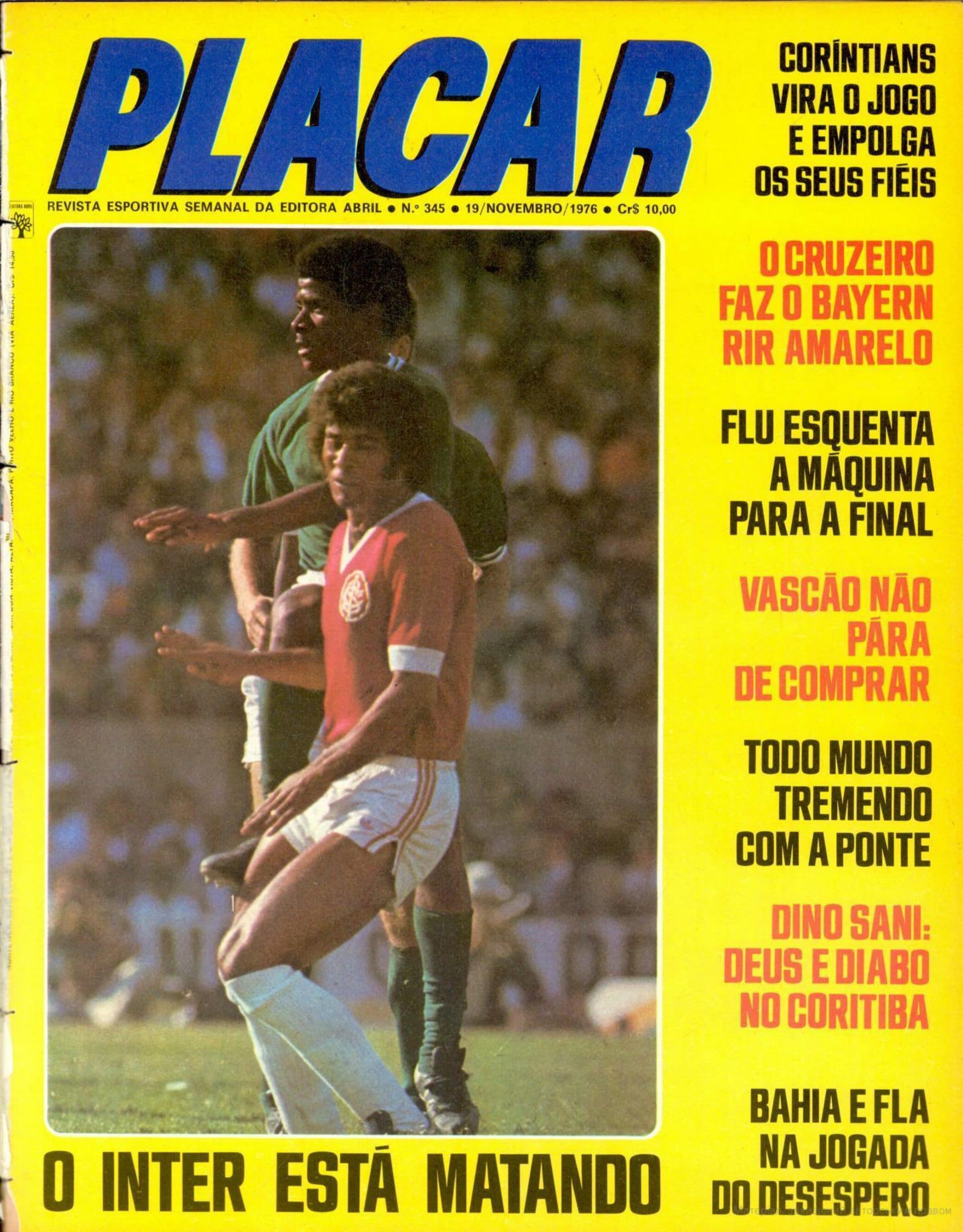 Capa da edição O Inter Está Matando da revista PLACAR
