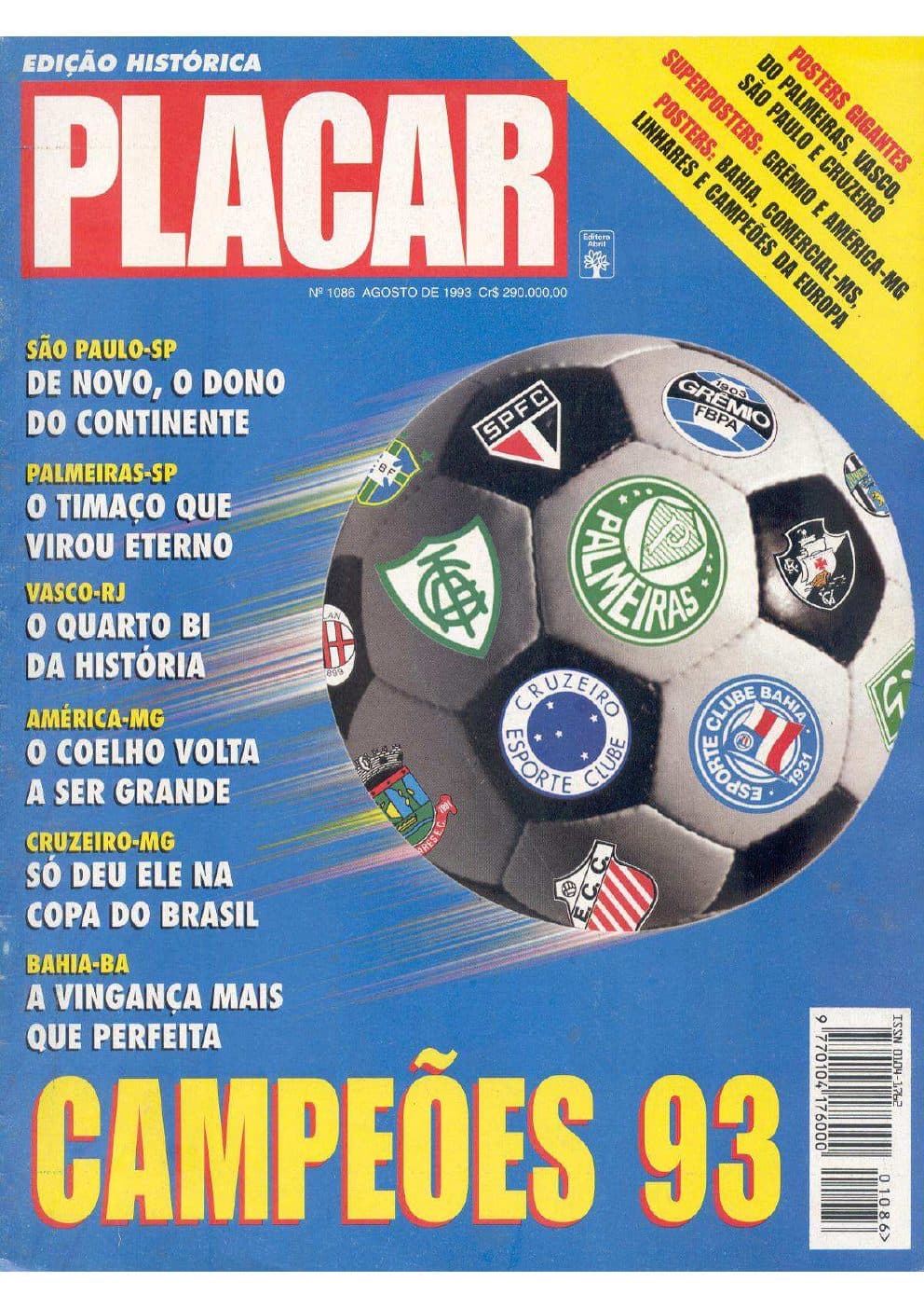 Capa da edição Nº 1086 da revista PLACAR