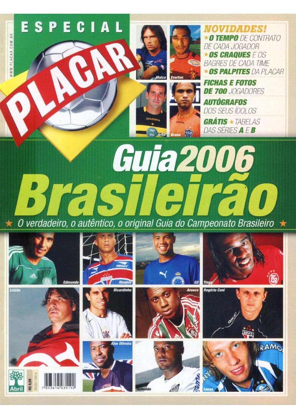 Capa da edição Nº 1292A da revista PLACAR
