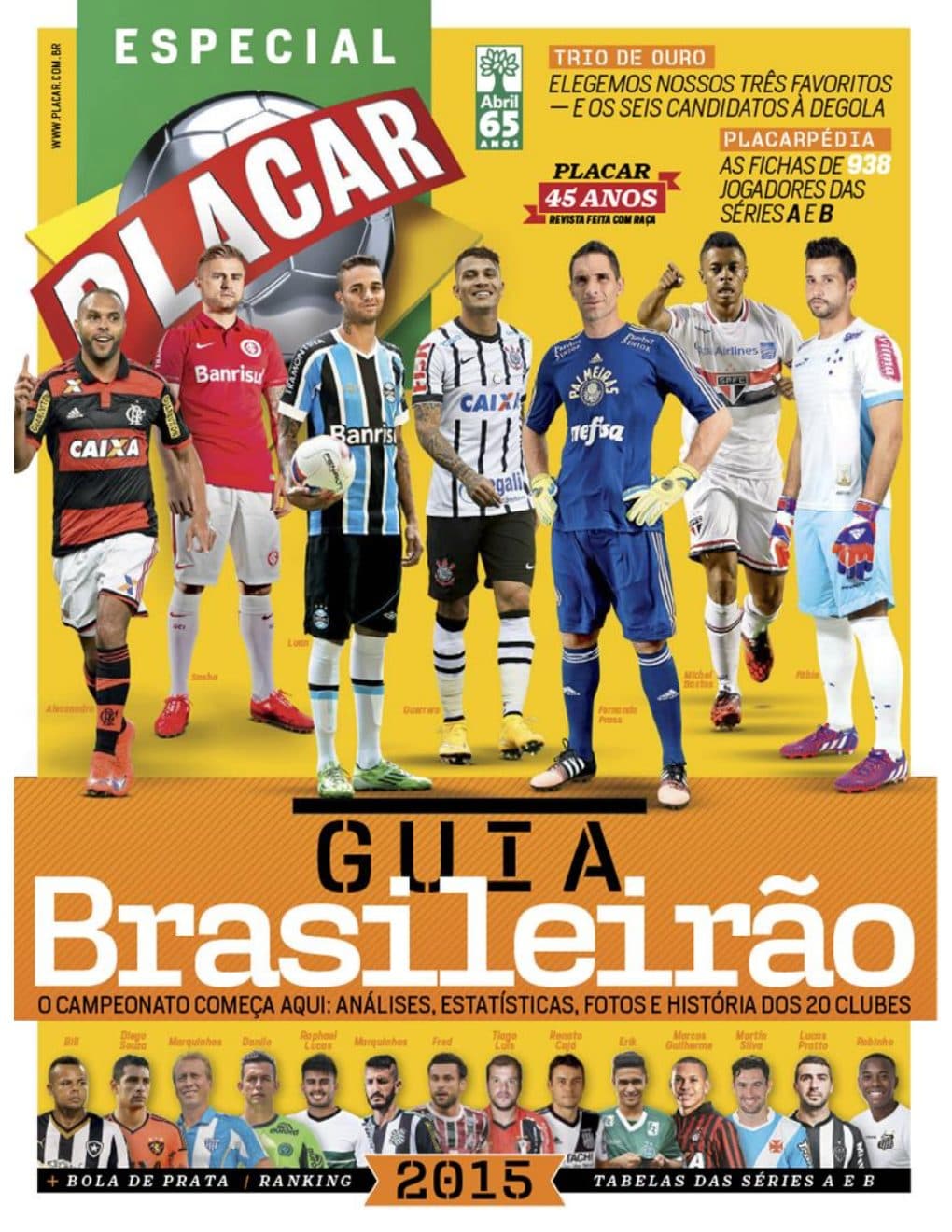 Capa da edição GUIA CAMPEONATO BRASILEIRO (I) da revista PLACAR