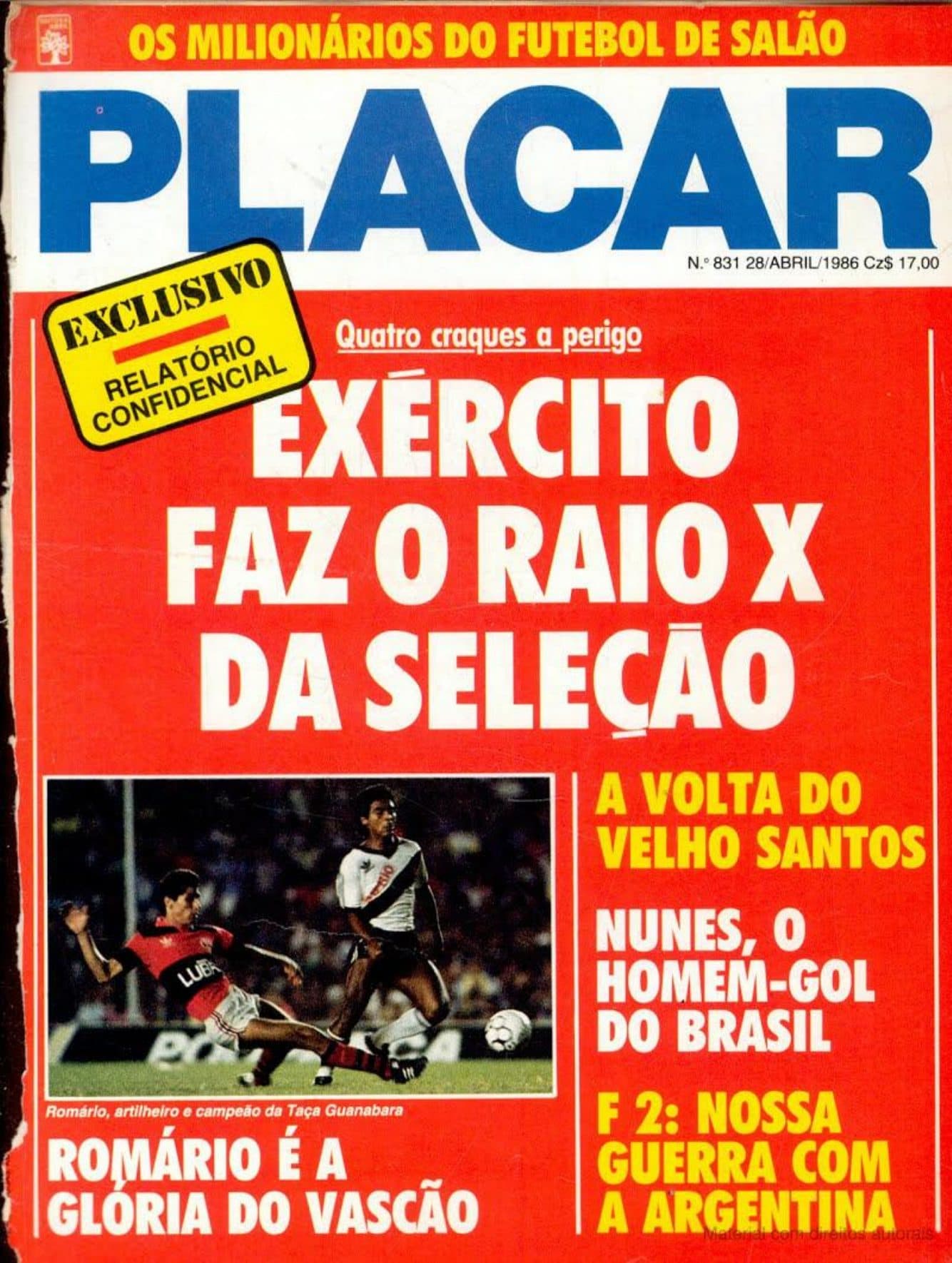 Capa da edição Exército faz o raio x da seleção da revista PLACAR