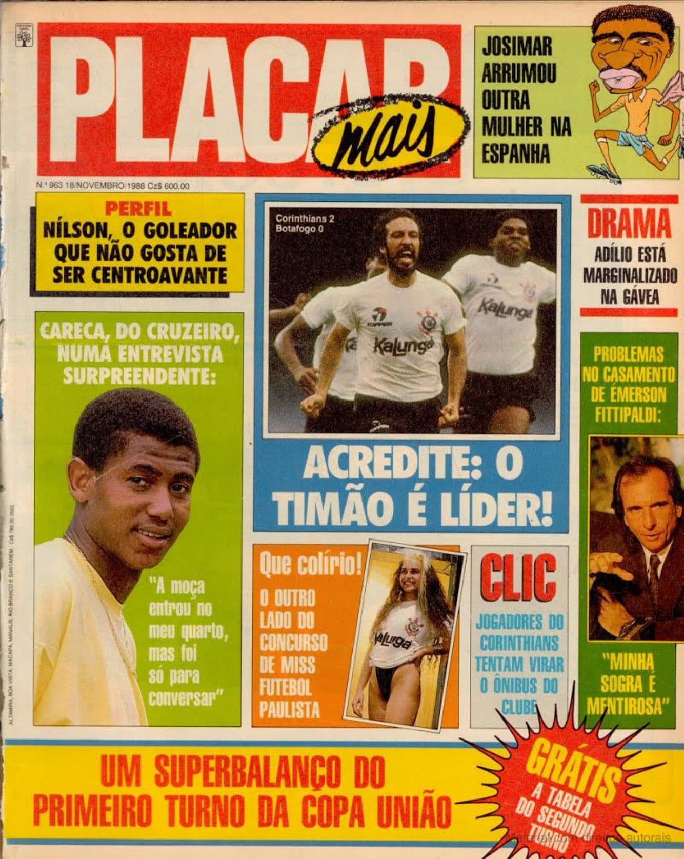 Capa da edição Nº 963 da revista PLACAR