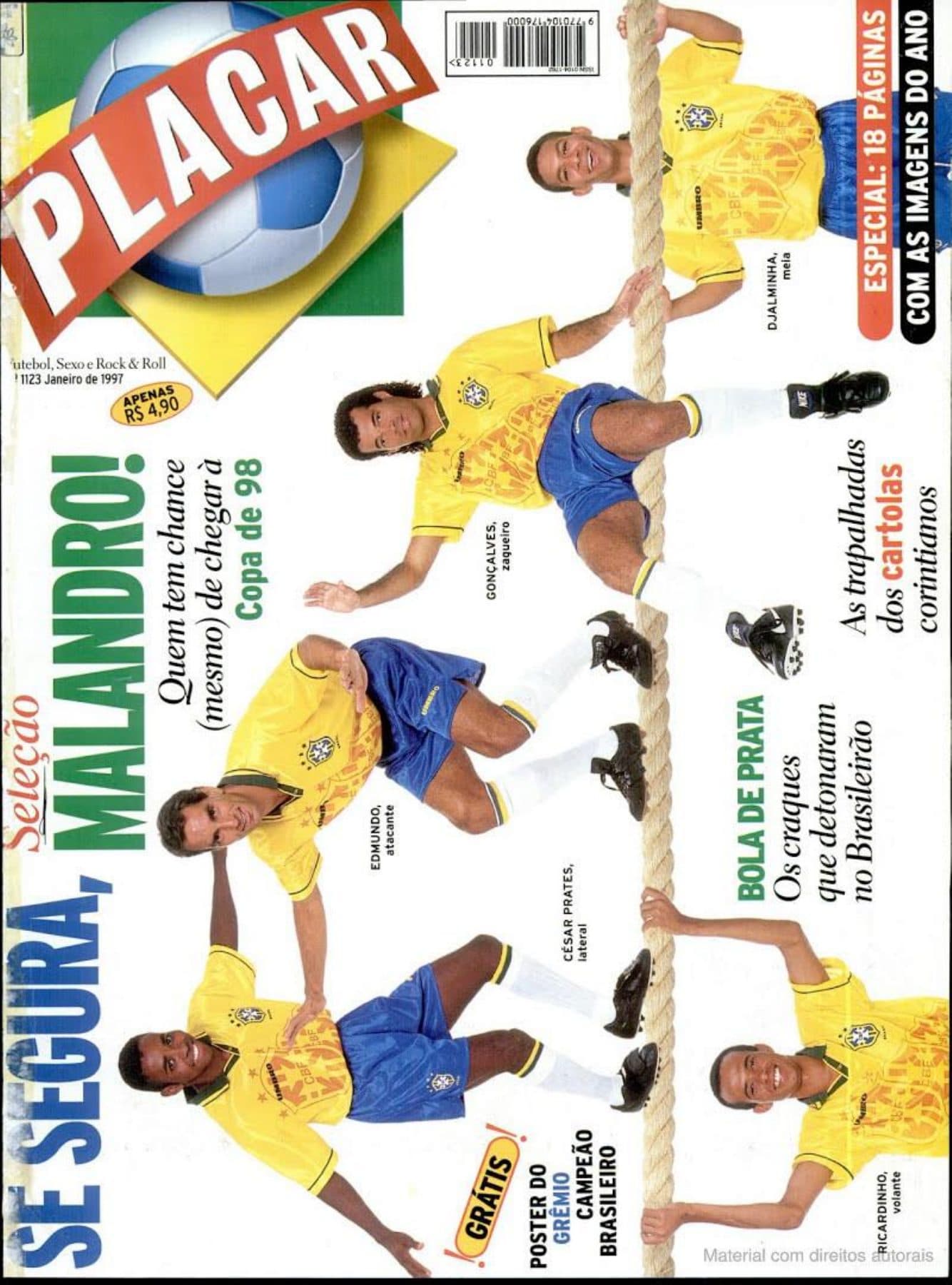 Capa da edição Nº 1123 da revista PLACAR