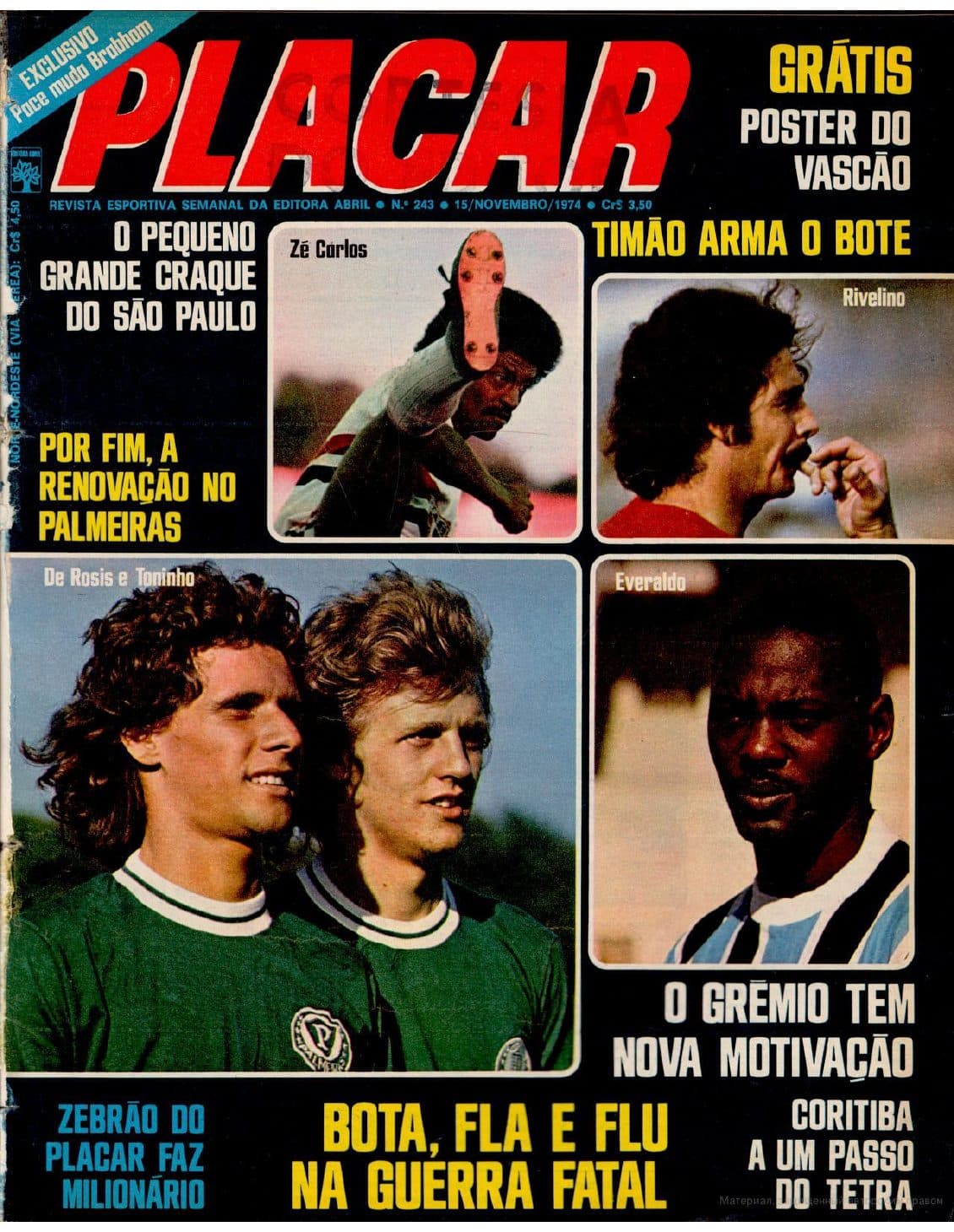 Capa da edição O Pequeno Grande Craque do São Paulo da revista PLACAR