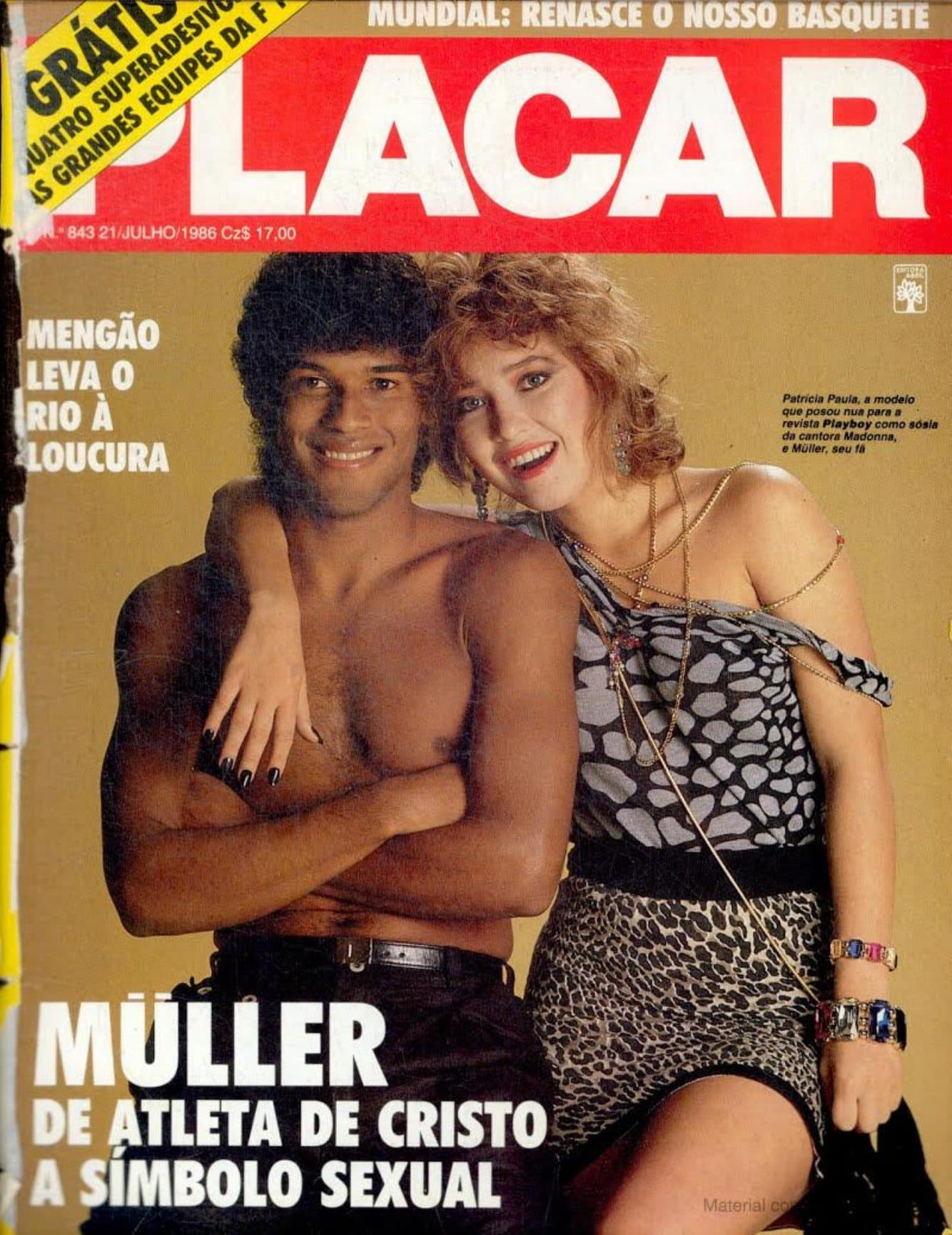 Capa da edição Müller: De Atleta de Cristo a Símbolo Sexual da revista PLACAR
