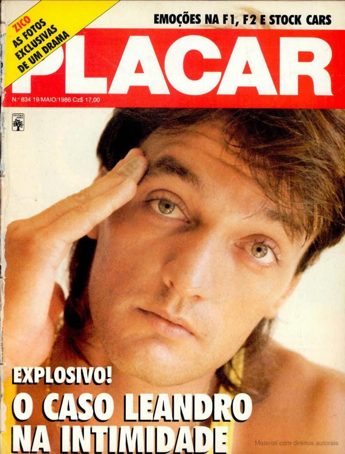 Capa da edição O caso Leandro na intimidade da revista PLACAR