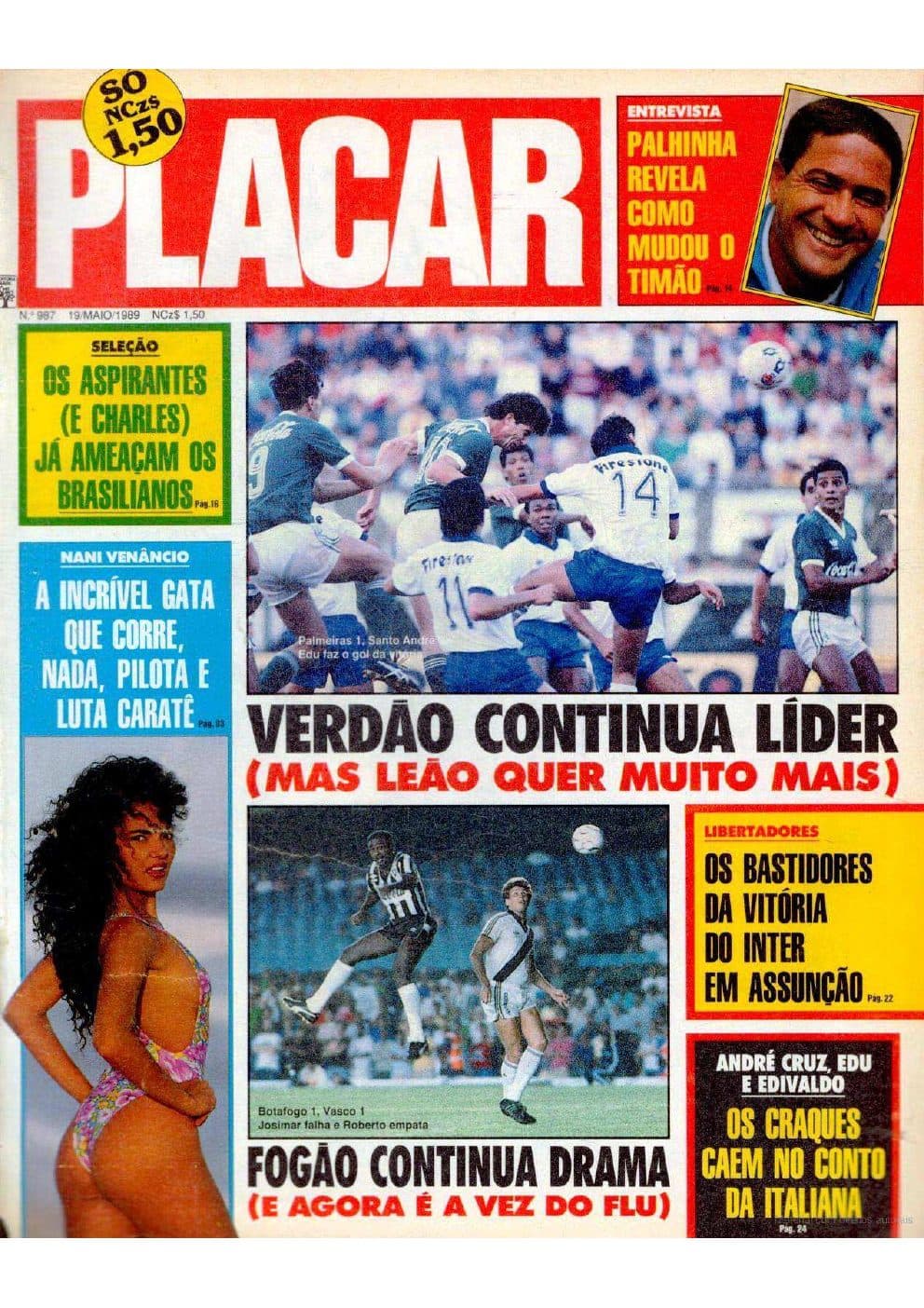 Capa da edição Nº 987 da revista PLACAR
