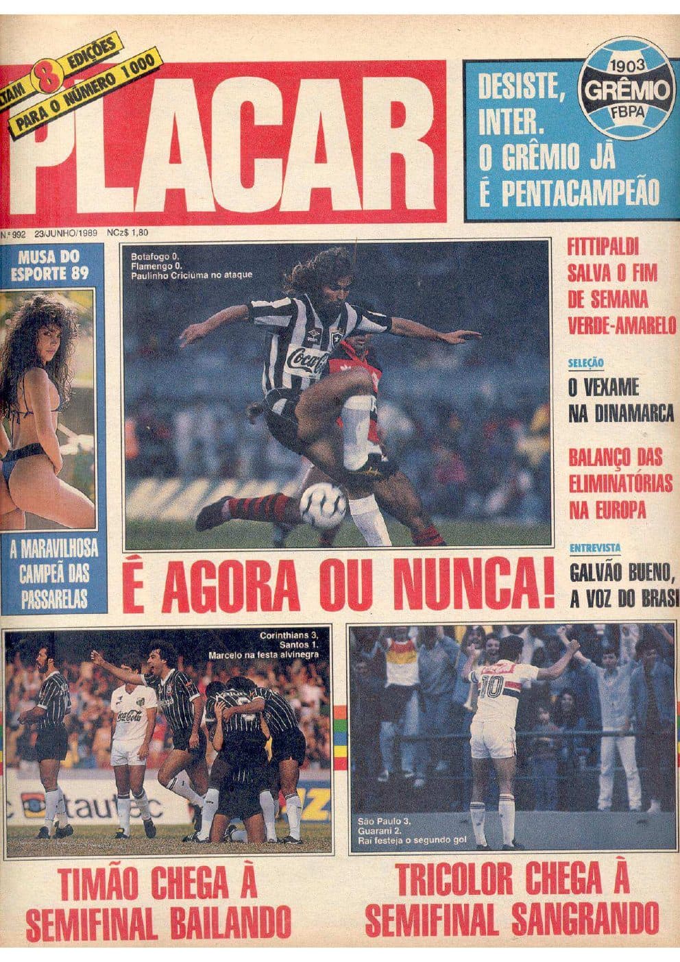 Capa da edição Nº 992 da revista PLACAR