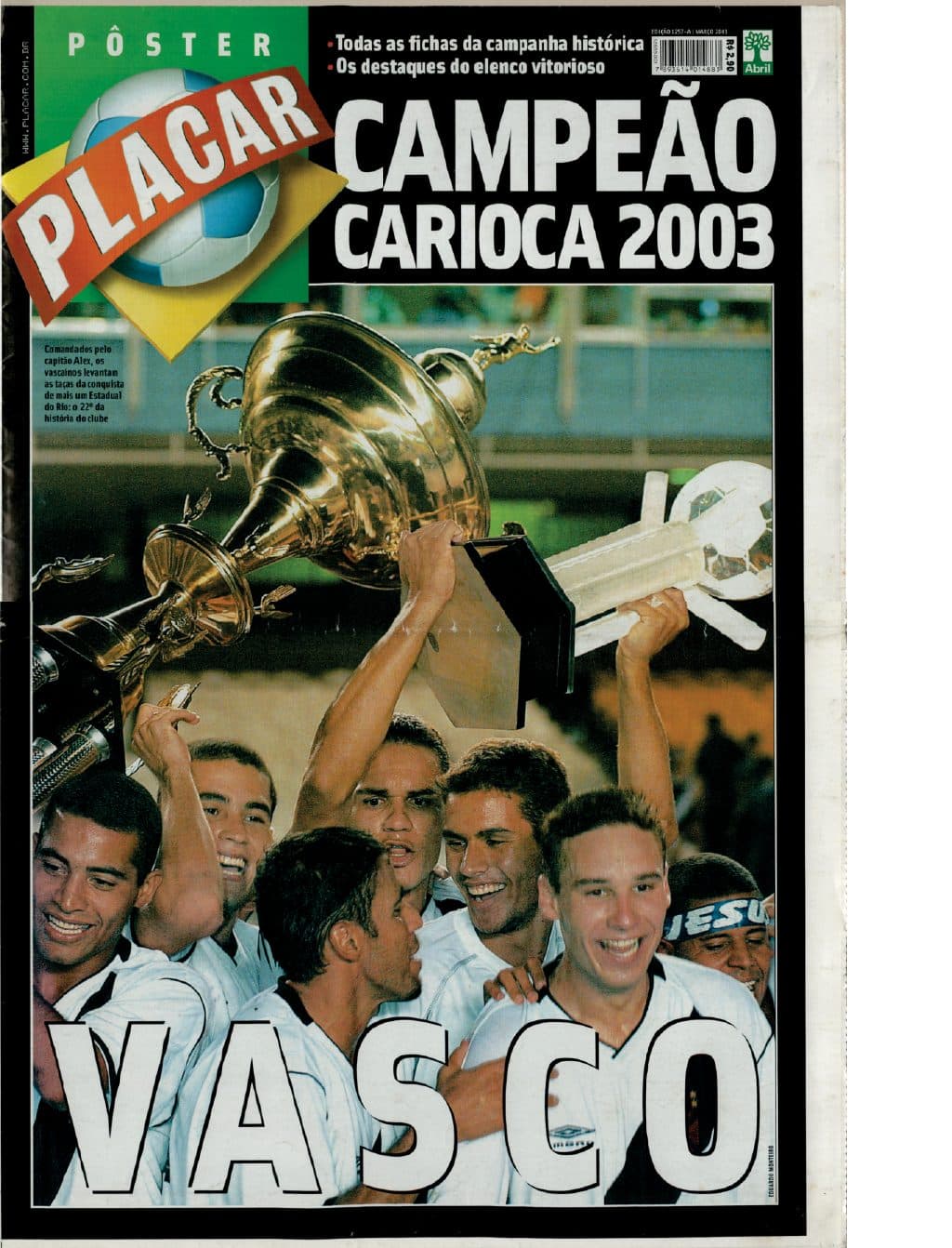 Capa da edição Nº 1257A da revista PLACAR