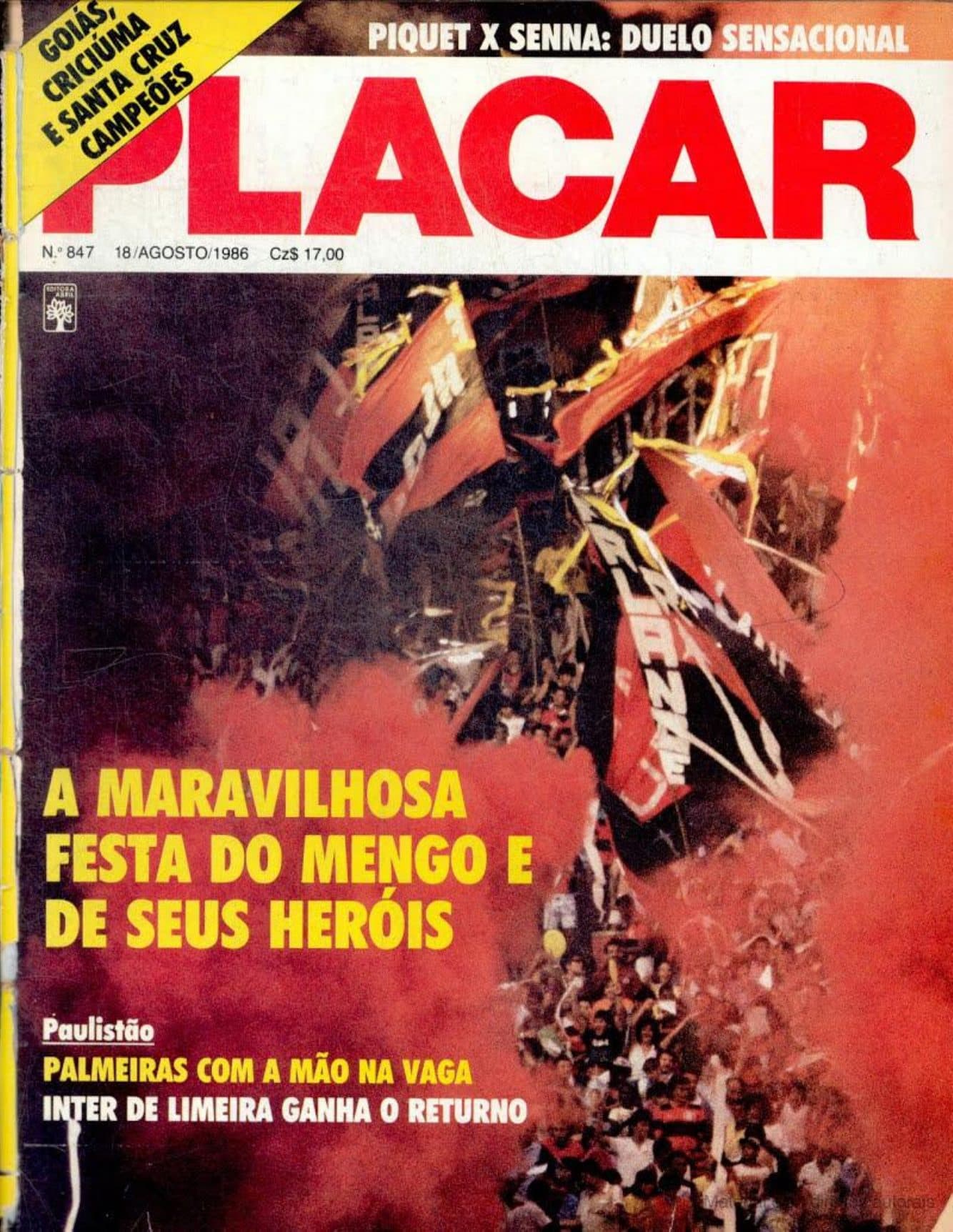 Capa da edição A Maravilhosa Festa do Mengo e de Seus Heróis da revista PLACAR