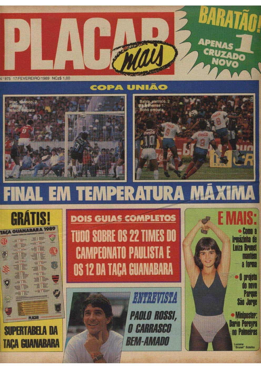 Capa da edição Nº 975 da revista PLACAR