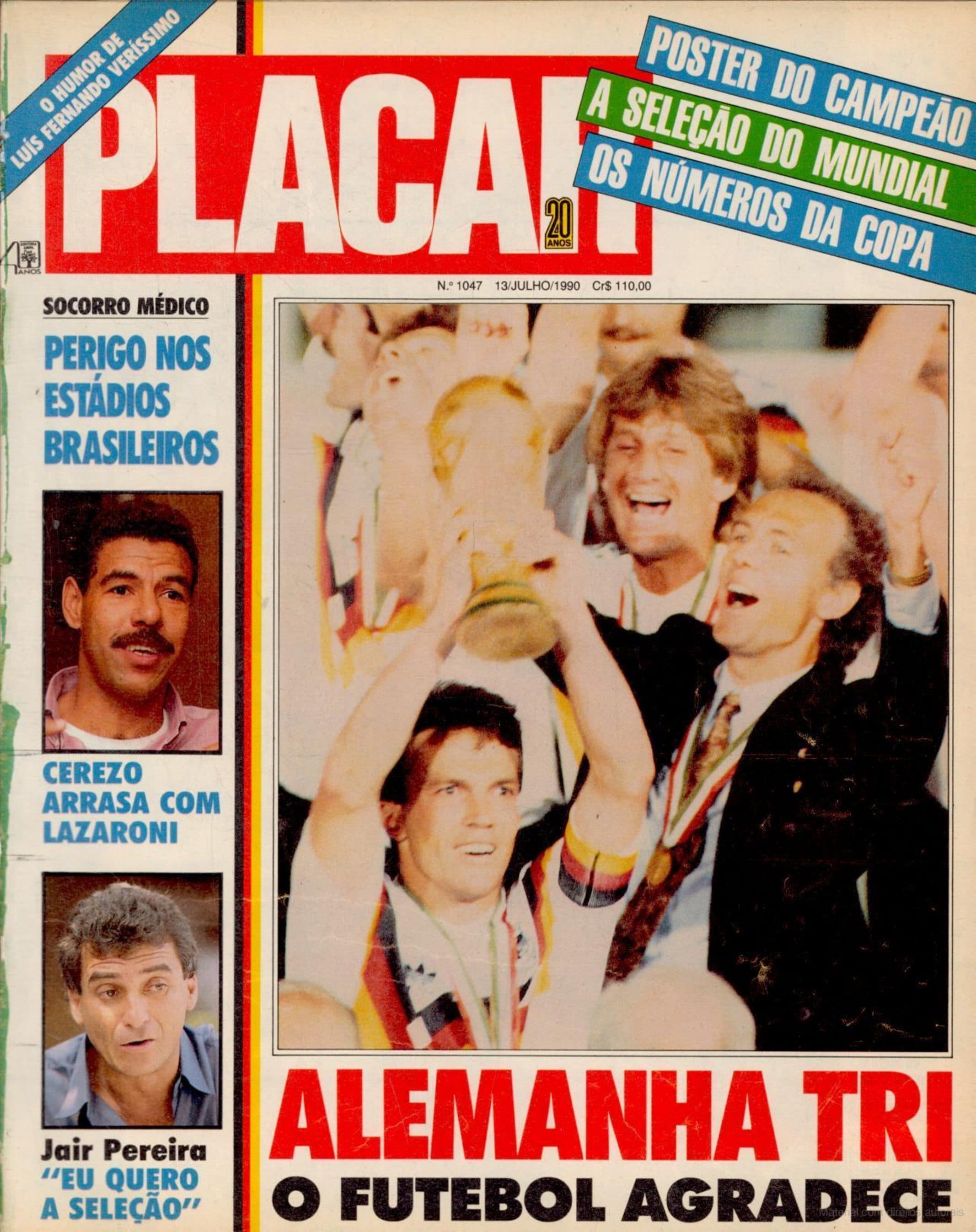 Capa da edição Nº 1047 da revista PLACAR
