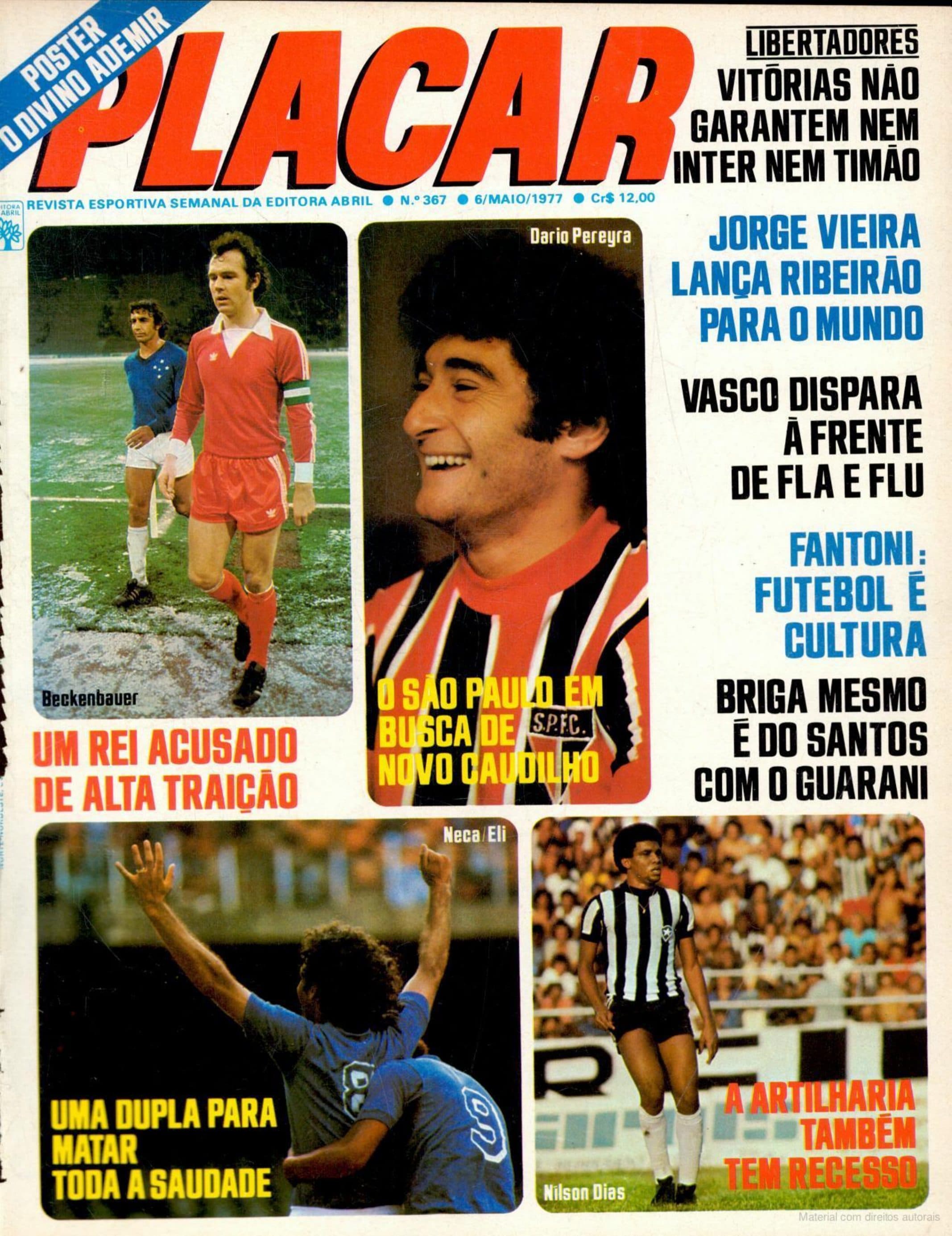 Capa da edição Beckenbauer: Um Rei Acusado de Alta Traição da revista PLACAR