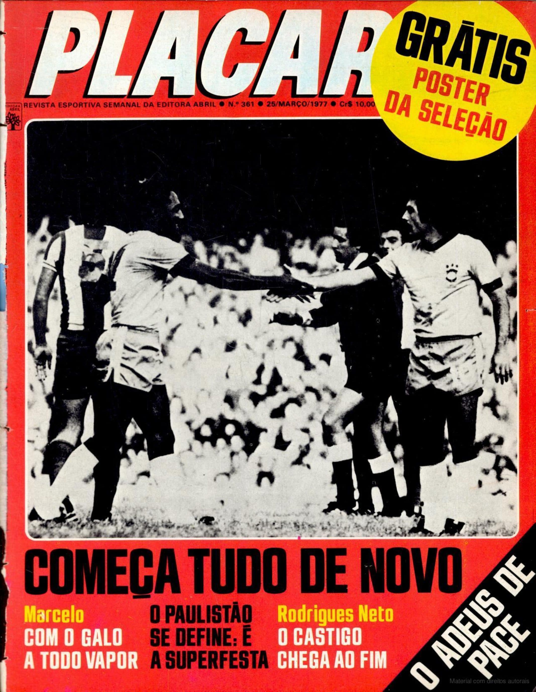Capa da edição Começa Tudo de Novo da revista PLACAR