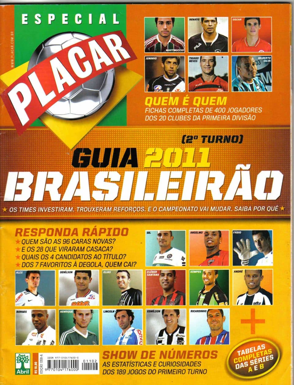 Capa da edição Nº 1358A da revista PLACAR