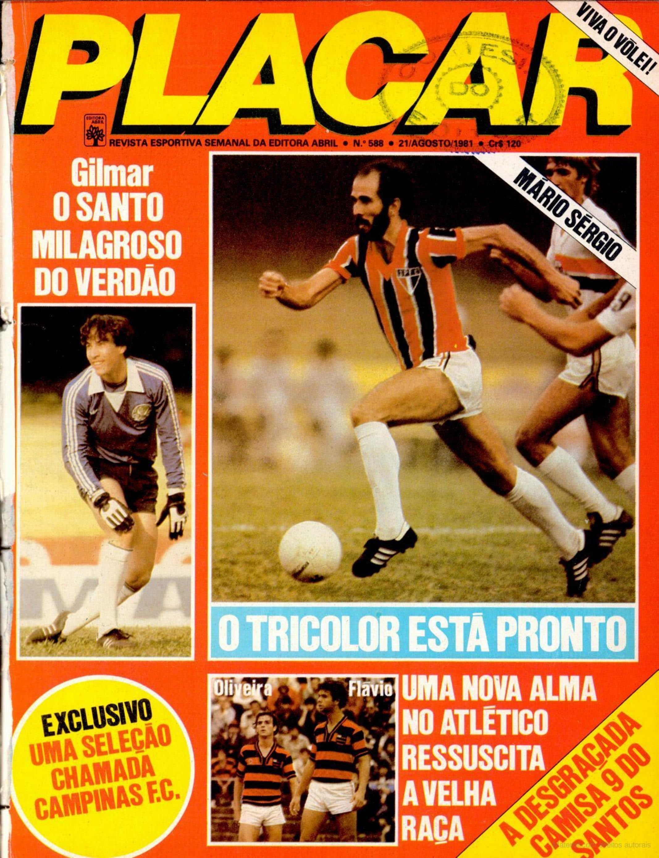 Capa da edição Gilmar, o santo milagroso do Verdão da revista PLACAR