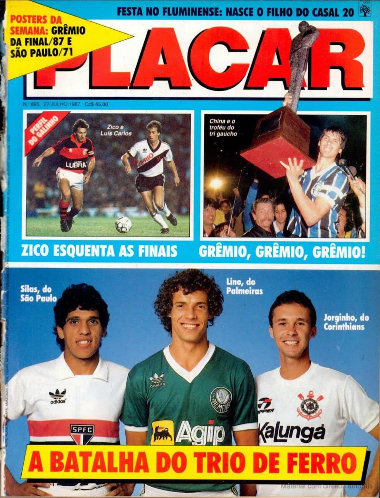 Capa da edição A BATALHA DO TRIO DE FERRO da revista PLACAR