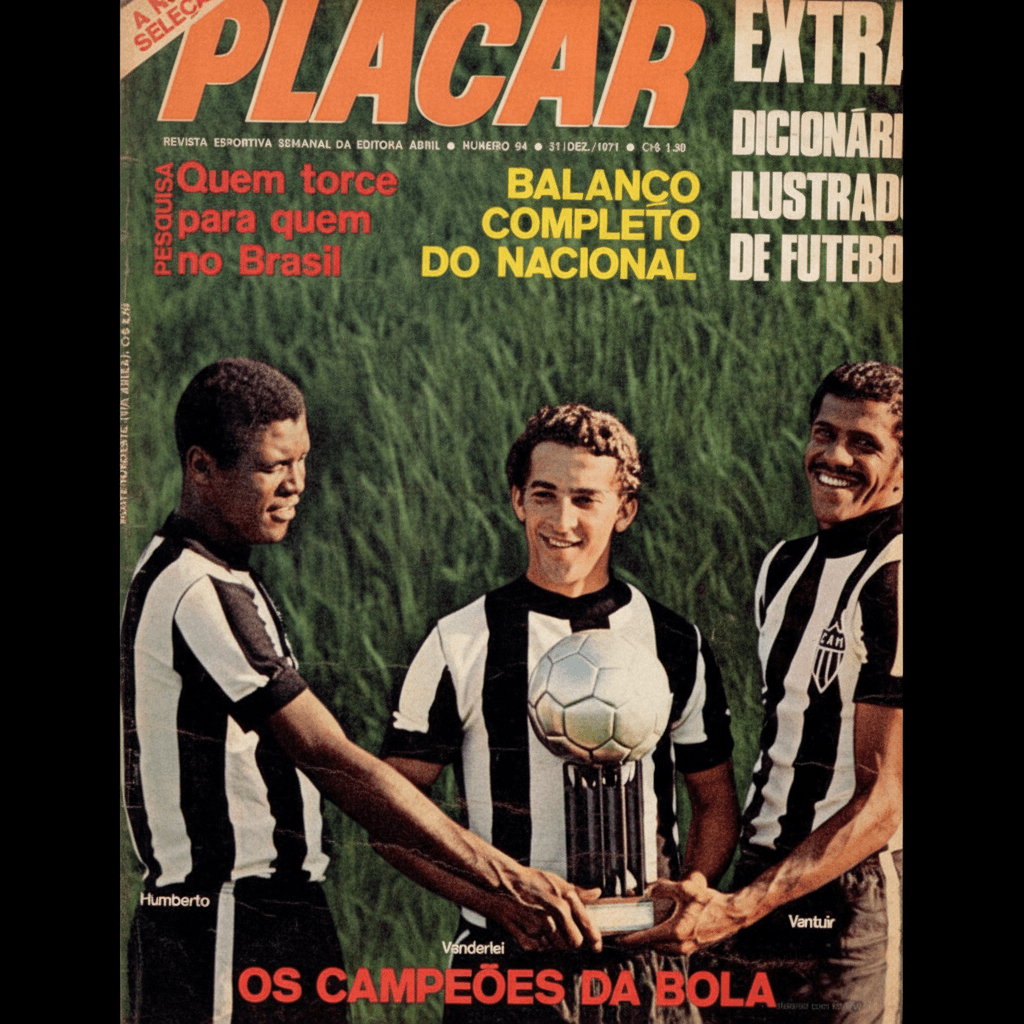 Capa da edição Os Campeões da Bola da revista PLACAR
